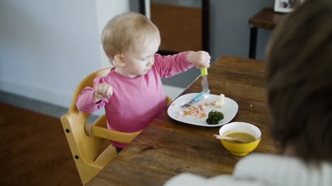 Baby eating
