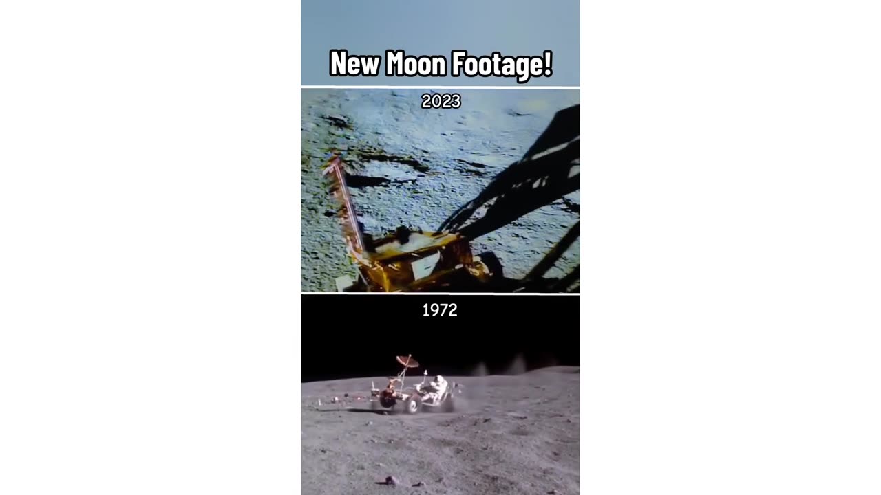 moon footage old and new