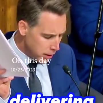 Josh Hawley Exposing Children From The Border Being Placed in Illegal Labor Camps