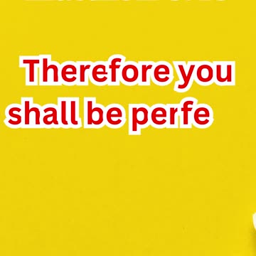 "A Standard of Divine Perfection" Matthew 5:48.#shortsvideo #shorts #youtubeshorts #ytshorts #yt