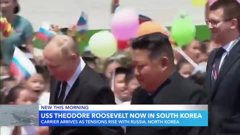 US aircraft carrier arrives in South Korea as Putin threatens to arm North Korea ABC News