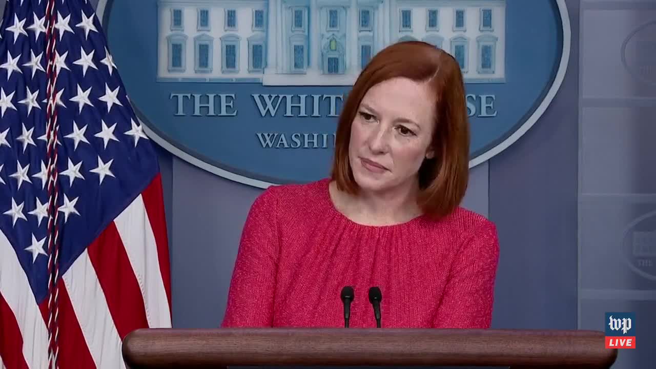 Jen Psaki Blames Biden's 'Terrible' Job Approval Numbers on the Coronavirus