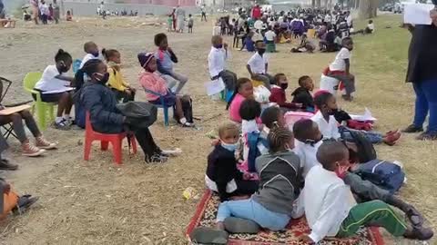 School under trees