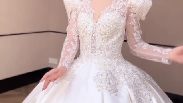 high-end wedding dress