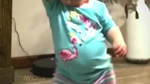 Cute baby dancing ☺