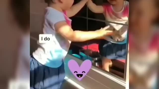 Cute baby playing with a cat 😍 #shorts 🔥 #BabiesTv, funny baby, baby video