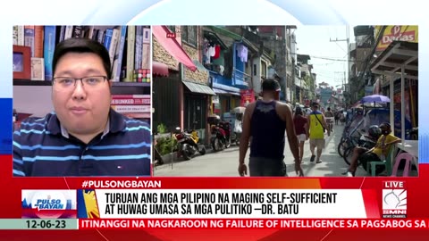 Turuan ang mga Pilipino na maging self-sufficient at huwag umasa sa mga pulitiko —Dr. Batu