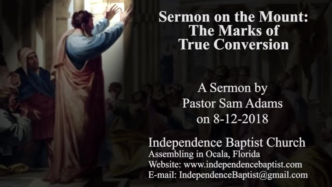 Sermon on the Mount: The Marks of True Conversion