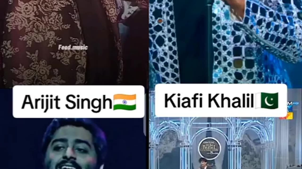 Indian Singer and Pakistani siger