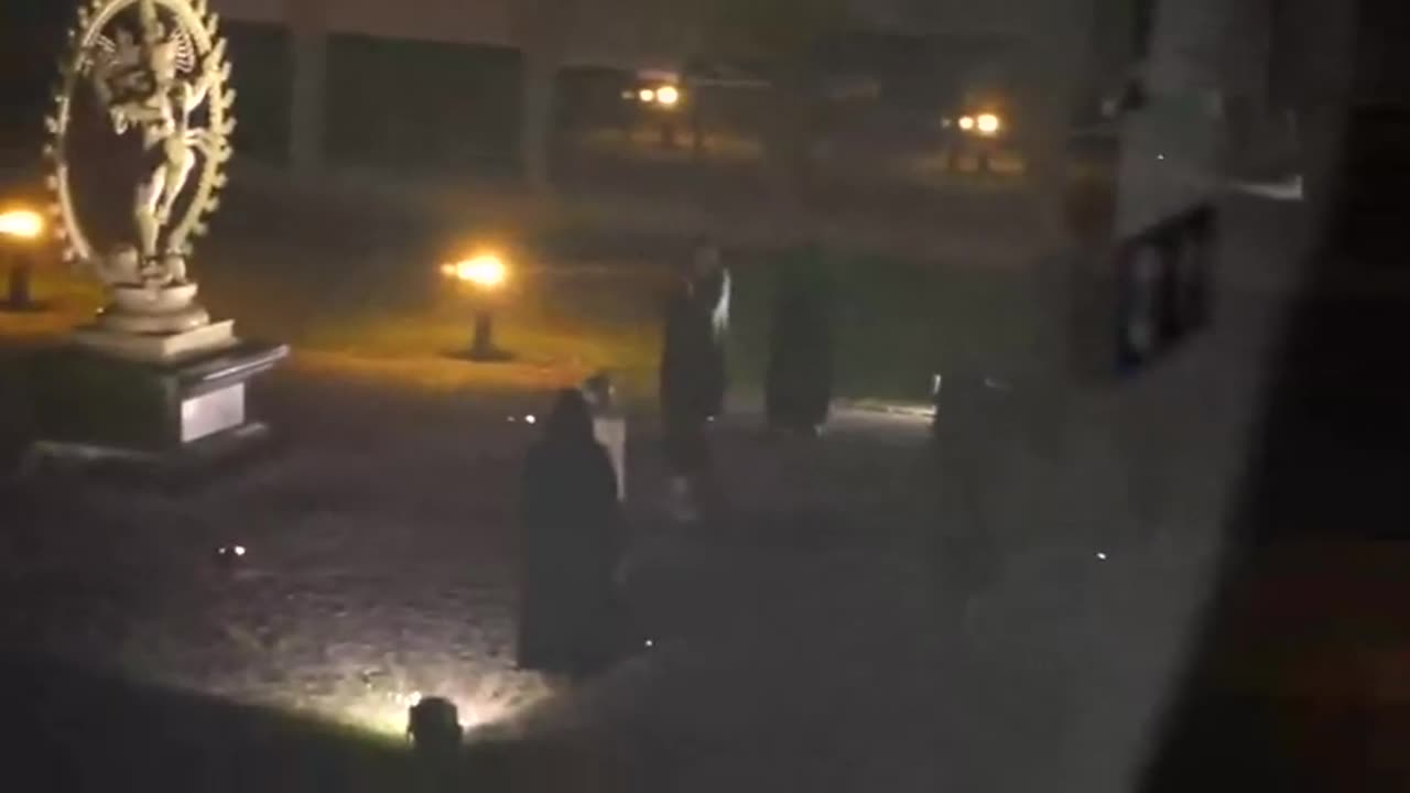 Ritual at Cern in Front of the Statue of Shiva