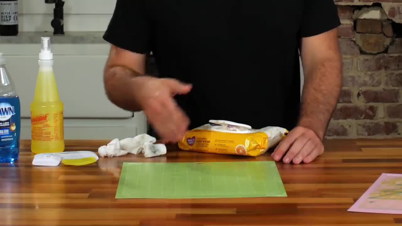 How To Clean Your Cricut Mats 3 Ways! Baby Wipes, Dawn Dish Soap, LA’s Totally Awesome