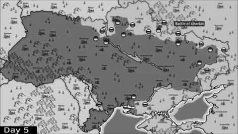 Summary of the Movement for the Mastery of the Russian Federation In Animated Version of the Map