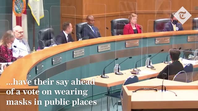 Florida residents reject face masks