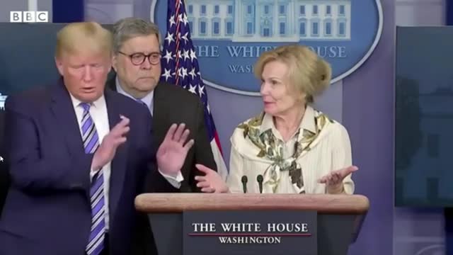 UH OH' Donald Trump backs away leaves after lady said she had A fever