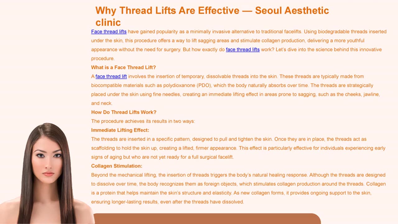 Why Thread Lifts Are Effective — Seoul Aesthetic clinic