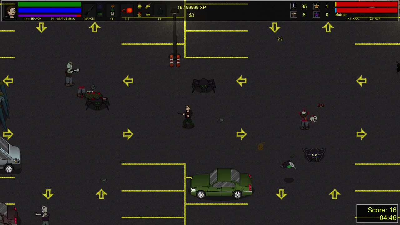 Fighting with mutants in an Ohio parking lot