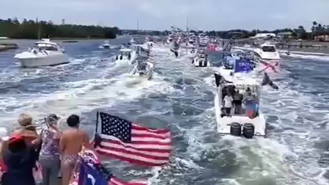 MAGA Boat Parade Florida