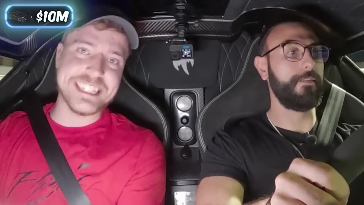 mr beast tried all the expensive cars in the world.