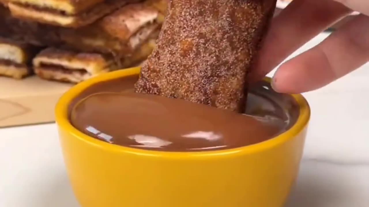 Nutella stuffed french toast