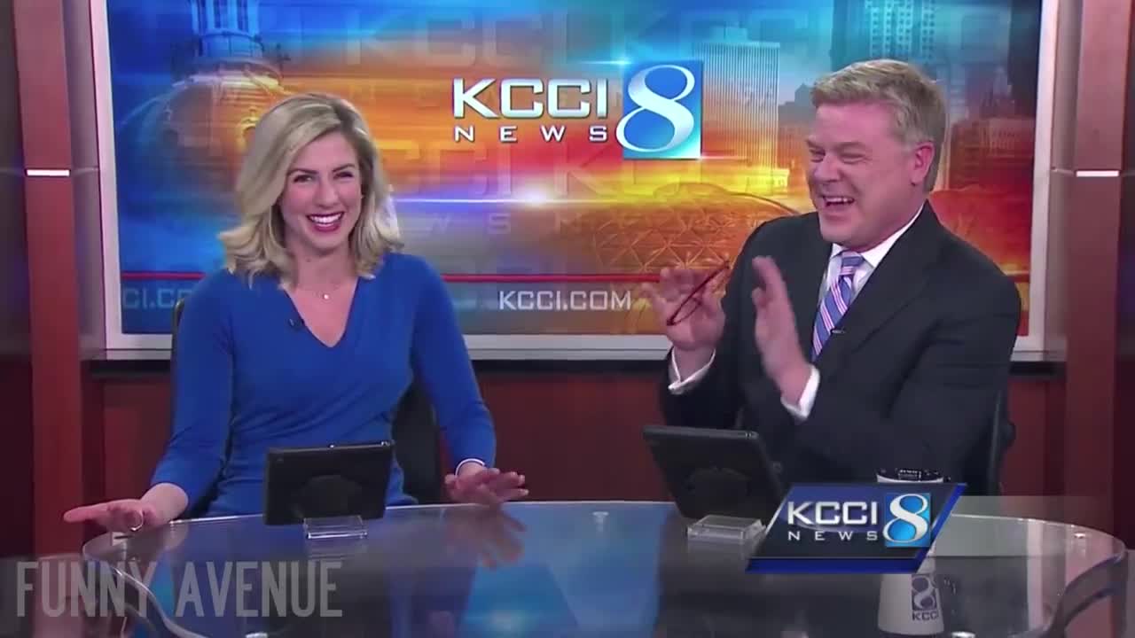 News Anchors Can't Stop Laughing At Honking Dog