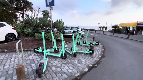 Ponta Delgada: Update using the Bolt e-scooters and e-bikes, Sao Miguel Azores Portugal - 02.08.2024