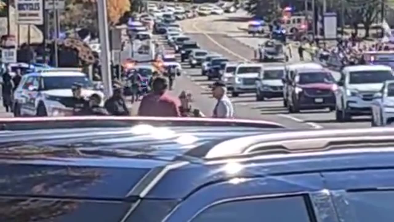 A large crowd gathers outside McDonald's to meet President Donald J. Trump in Philadelphia!