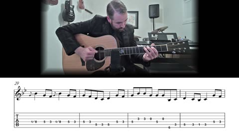 The Pumpkin's Fancy - Flatpicking Guitar Lesson (Sheet Music + TAB)