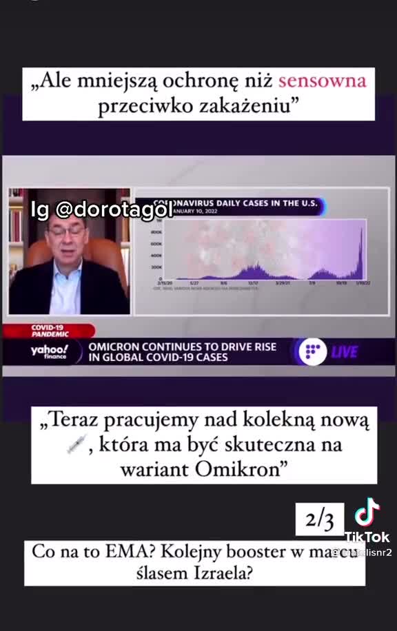 dyrektor generalny Pfizer chciał Państwu coś przekazać