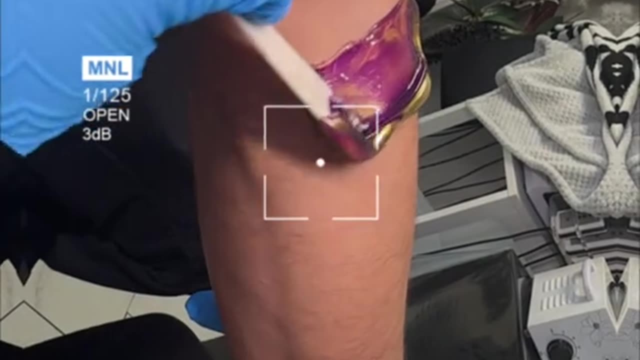 Arm Waxing with Sexy Smooth Purple Seduction + Golden Allure Hard Wax by @skin.boss_