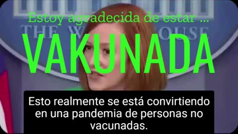 VAKUNATE HACE COMO "JEN PSAKI" SCRIA. DE PRENSA EEUU - POSITIVO A COV... (TODO POSITIVO)