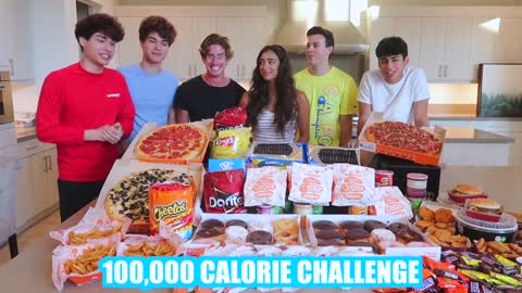 EATING 100,000 CALORIES IN 24 HOURS CHALLENGE