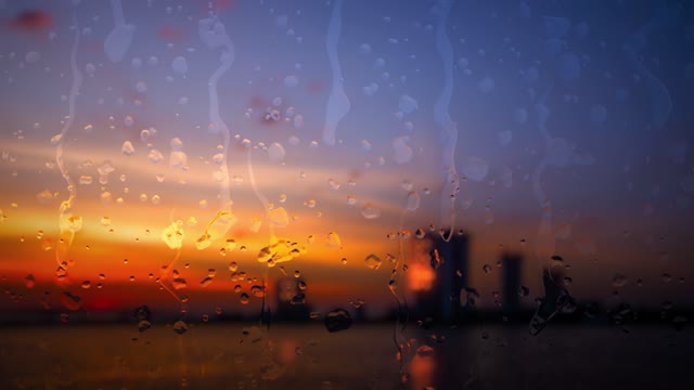 Listen to the rain through the window