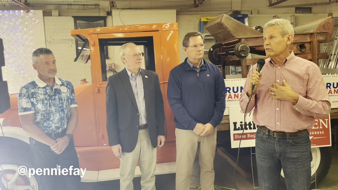 Tennessee Freedom Bus Tour: Donald J Trump JD Vance Governor Bill Lee Rep John Rose