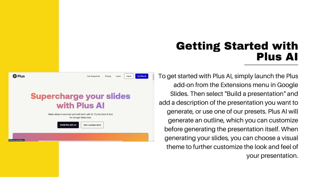 How to Create Stunning Presentations with Plus AI