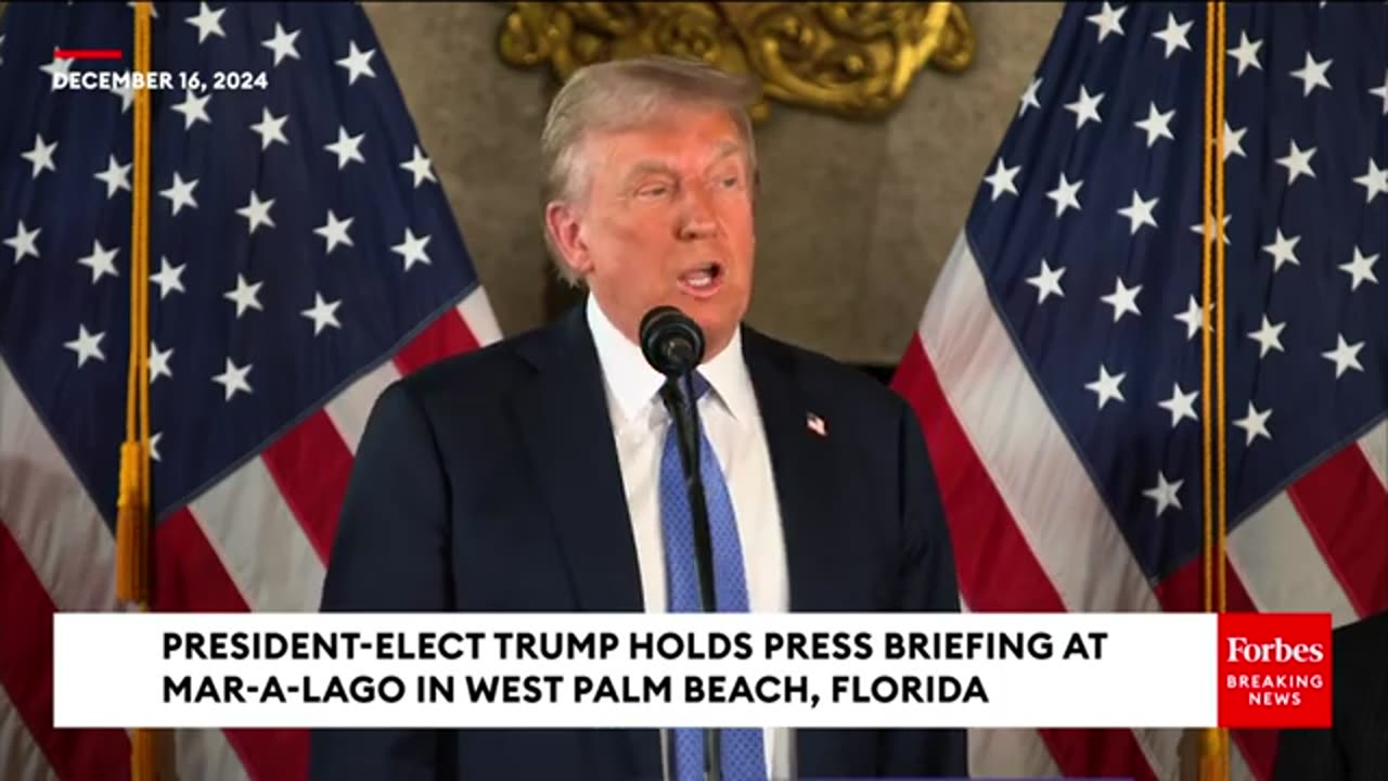 President Trump's Full 12/16/2024 Mar-a-Lago Speech and Q&A Session