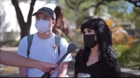 Interviews of People Wearing Masks OUTSIDE