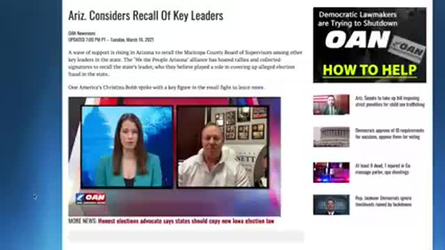 Josh Barnett Talks to OANN about the Recall & the Audit in Maricopa County AZ.