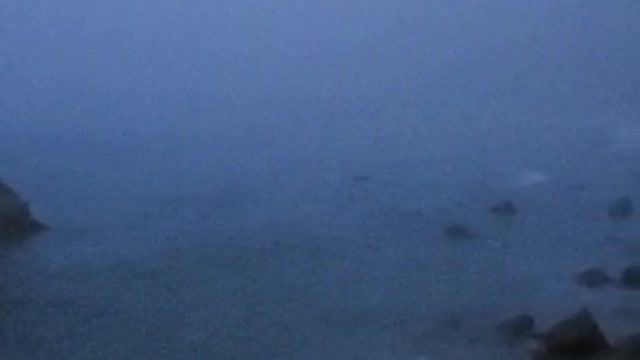 Mysterious Dusk at Dana Point Harbor jetty in California, overlooking Pacific Ocean