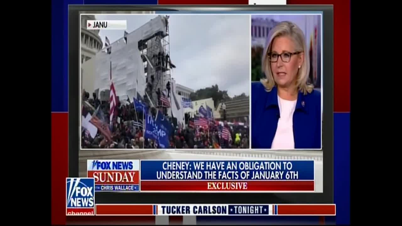 Tucker Carlson 2021-11-08 January 6, 2021 Protestors held without bail. Greene R-Georgia visits.