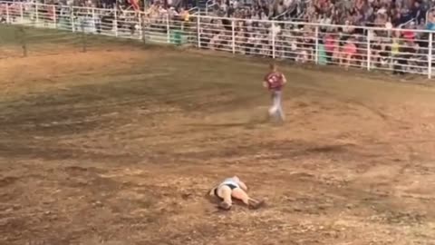 Bull crushes a woman's chest