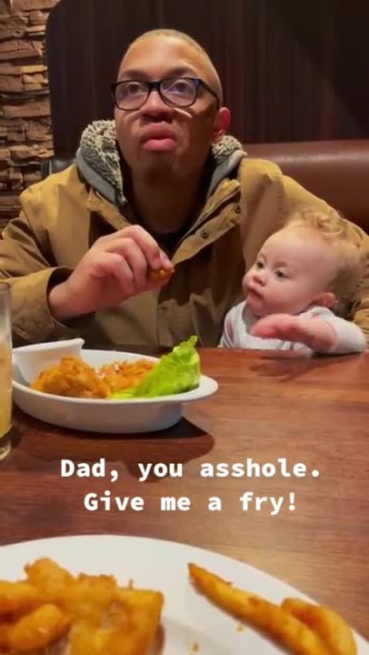 Father's comming baby happness moment