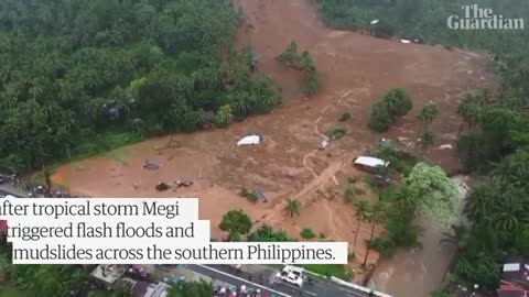 Tropical storm Megi leaves dozens dead and thousands displaced in the Philippine