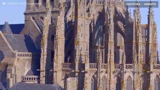 Drone captura imagens deslumbrantes do Mont Saint-Michel