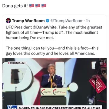 💯 Dana White Gets It