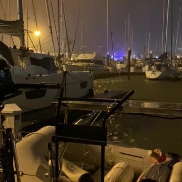 Hurricane Nicholas on SV Imagine wind and rain oh my....