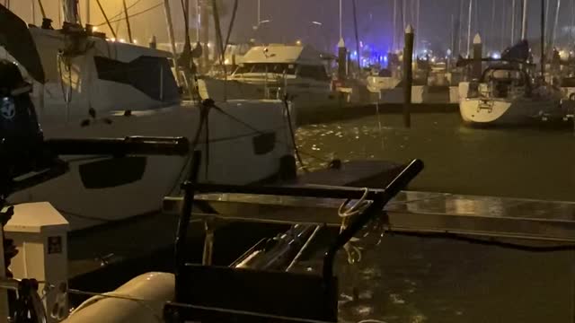 Hurricane Nicholas on SV Imagine wind and rain oh my....