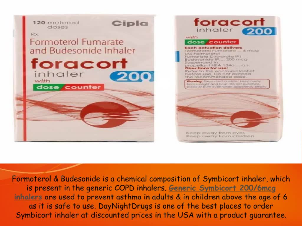 Buy Generic Symbicort 200/6mcg Inhaler