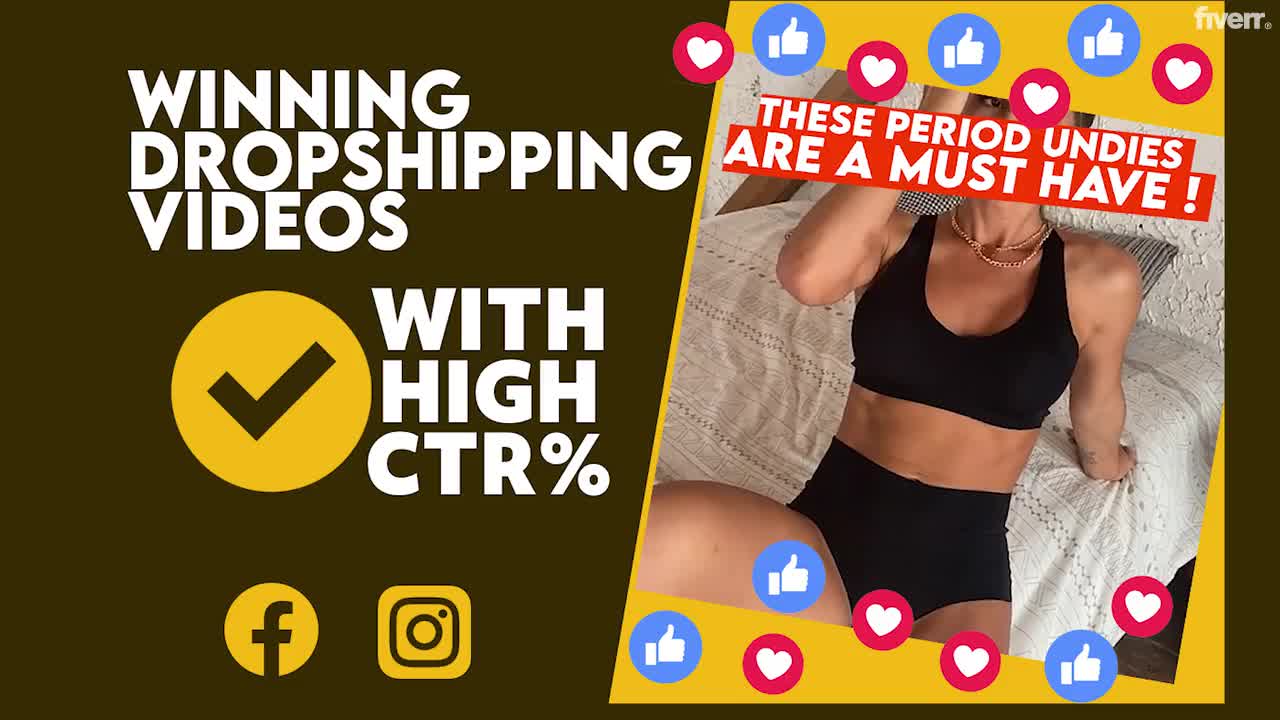 I will make personalized dropshipping video ads and facebook ads