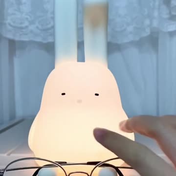 Timed Warm Light Silicone Rabbit Night Lamp Cute Led Lights