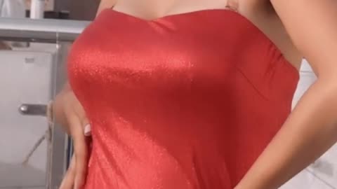 Hot girl dance red houl